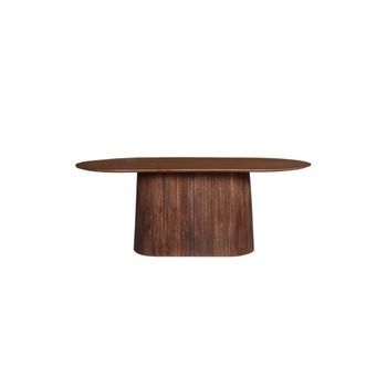 Colección De Mesas Rimbaud Efecto Madera Marrón Claro Longitud 200 Cm