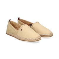 tommy hilfiger alpargatas mujer - beige talla 40