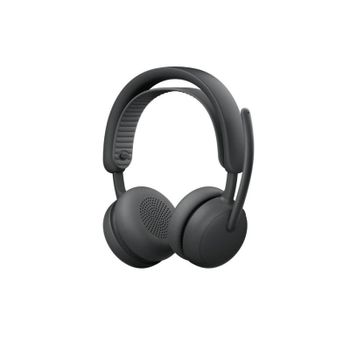 Auriculares Logitech Zone Wireless 2 inalámbricos Bluetooth con Cancelación de Ruido, micrófono y USB-C, uso profesional, color grafito
