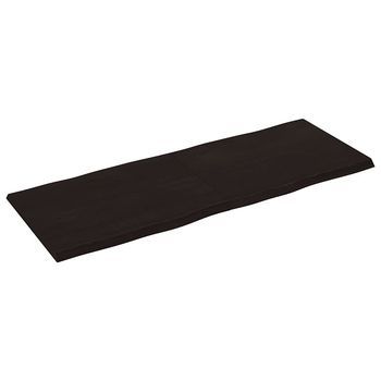 Tablero Mesa | Tablero Escritorio Madera Tratada Borde Vivo Marrón 160x60x(2-4) Cm