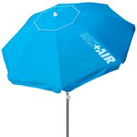 sombrilla playa antiviento 8 varillas o220 cm mastil regulable 2832 mm azul