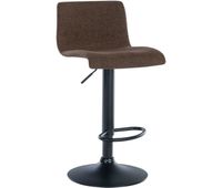 taburete de bar branford tela marron 36x39x84 cm