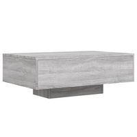mesa de cafe - mesa de centro con luces led gris sonoma 85x55x31 cm