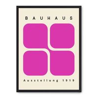 cuadro bauhaus pink forms