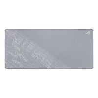 alfombrilla gaming asus rog scabbard ii arctic gray xxl base antiderrapante resistente hidrofobica