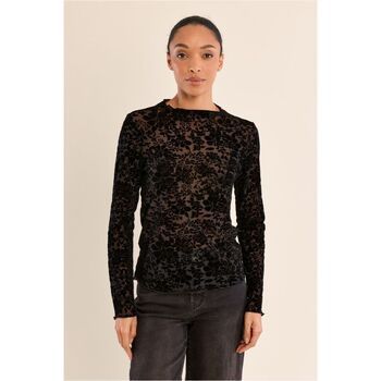 Molly Bracken Camiseta manga larga T1678BEN-NOIR para mujer