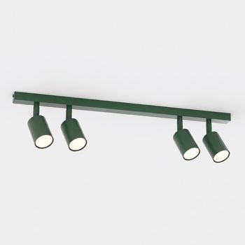 Regleta de techo dongor verde oliva (4 luces)