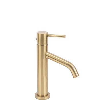 Grifo De Lavabo Rea Level Brush Gold