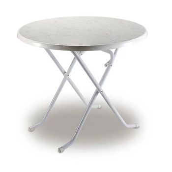 Mesa Redonda Plegable 85 Cm Blanca Eredu