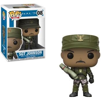Estatuilla Funko Pop! Halo S1: El Sargento. Johnson