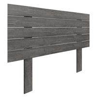 cabecero de madera reciclada dm estilo palet horizontal con patas 95x115cm camas 95 - ceniza madera