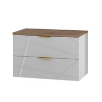 mueble bajo lavabo 80cm encimera paneles de melamina y mdf blanco