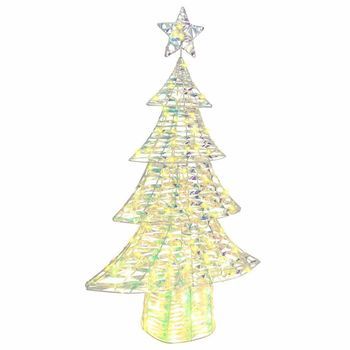 Árbol De Navidad 160 Led Cálido 150 Cm Pet Vidaxl