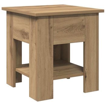 Mesa De Centro，mesa Auxiliar，mesita De Centro Madera De Ingeniería Roble Artisan 40x40x42 Cm