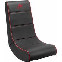 goji grockrd19 gaming chair - black  red black