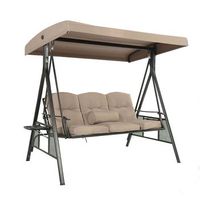 columpio hollywood 3 plazas descanso - 115 x 198 cm beige