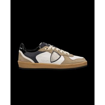 Philippe Model Deportivas Moda PGLD XG01 PGAL LOW WOMAN-MIXAGE GLITTER BLANC NOIR para mujer