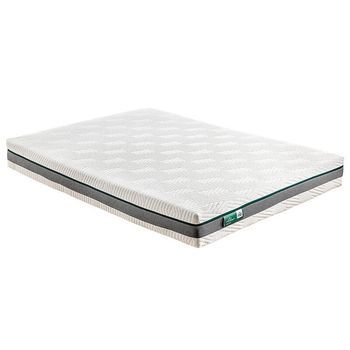 Colchón De Látex 100% Alcor 22 Cm Suave Y Agradable-90x200-blanco