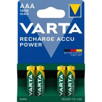 varta recharge accu power pack 4 pilas recargables nimh aaa 1000mah