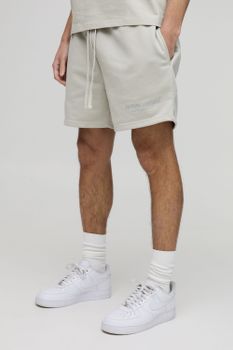 Pantalón Corto Holgado Grueso Grueso Edizione Limitata, Gris