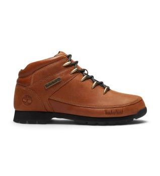 Timberland para hombre. TB0A2K84AJW1 Botas de Piel Euro Sprint Mid marrón (43), Plano, Cordones, Casual, Outdoor