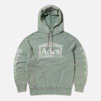 aries aged ancient column cotton-jersey hoodie - m