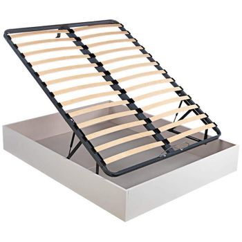 Canapé Abatible De Láminas Transpirable Oxfort Altura 32 Cm - Blanco - 135x182 Cm