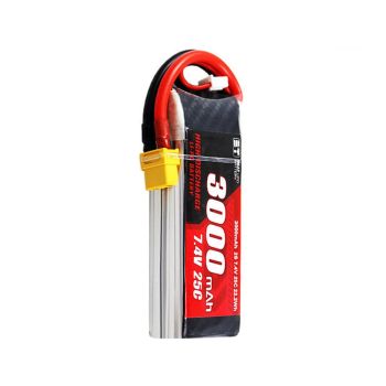 Batería LiPo BT 7.4V 11.1V 3000mAh 25C 2S 3S con conector T XT60 XT90-S para coche RC / dron RC