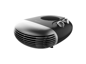 Calefactor portátil - Cecotec ReadyWarm 2000 Max Horizon Black, 2000W, 3 modos de funcionamiento, Cobertura 20 m2, Termostato, Silencioso, Negro
