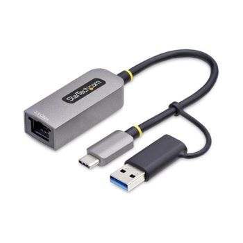 Tarjeta de Red StarTech USB-C a RJ45 2.5GbE USB 3.2 Gen 1 NBase-T Realtek RTL8156BG Bus Powered