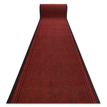 Felpudo Alfombra De Pasillo Con Refuerzo De Goma  Málaga Rojo 3066 10 100x460 Cm
