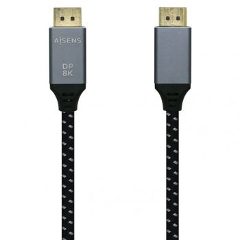 Aisens Cable Displayport V1.4 Macho/Macho 1.5m Gris