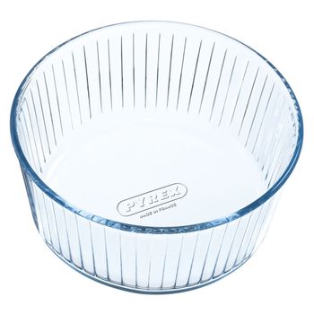 Molde soufflé vidrio borosilicato 21x21x10 cm