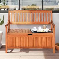 banco contenedor madera exterior revestimiento interno removible patio jardin balcon salon 107 x 59 x 90 cm teca