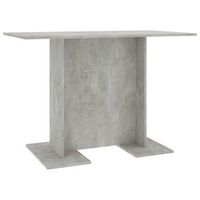 mesa de comedor de madera gris hormigon 110x60x75 cm vidaxl