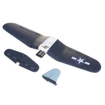Piezas de repuesto para avión RC Eachine F4U CORSAIR VMF-217 de 500 mm: ala principal y ala de cola (sin calcomanías)