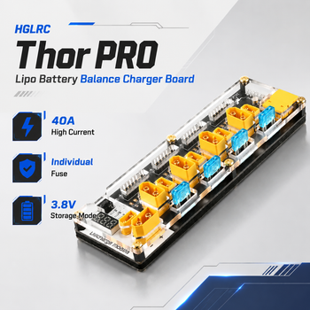 HGLRC Thor Pro Placa de Carga y Descarga Lipo para Drones FPV, Accesorios Electrónicos, Herramientas y Kit de Colección Nuevo