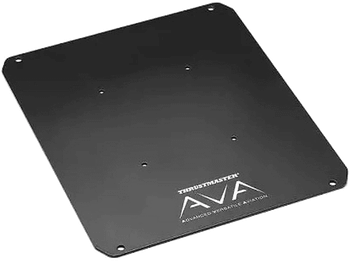 Placa de metal - Thrustmaster AVA Plate, Para bases joystick Thrustmaster, Negro