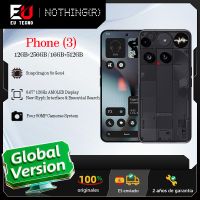 nothing phone 3 - camara trasera triple de 50 mp pantalla amoled de 667 120 hz qualcomm snapdragon 8s gen 4 y glyph matrix carga rapida de 65 w