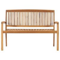banco de jardin 2 plazas  banco de exterior  silla de jardin madera maciza de teca 1285 cm