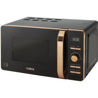 tower t24021 solo microwave - black  rose gold black