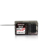 receptor de largo alcance radiolink r6f v4 24ghz 6ch fhss para coche rc barco rc6gs v2rc4gs v2t8fbt8s transmisor de