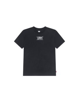 Camiseta Levi's Rev The Engine Infantil Negro