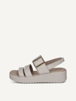 caprice sandal white made of leather with wedge heel size 39