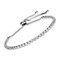 pulsera de tenis acero inoxidable circonita