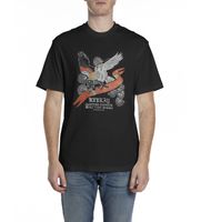 replay para hombre m343000023608p tshirt m negro casual algodon manga corta