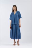 blusa tencel vaquera medium blue s
