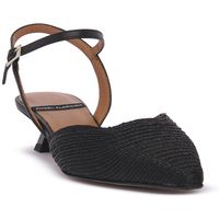 angel alarcon zapatos de tacon trenzado nero para mujer