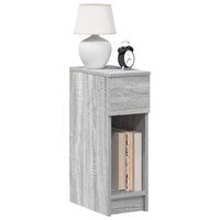 pack 2 uds mesitas de noche  mesilla de noche con cajon gris sonoma 20x36x60 cm cfw50375