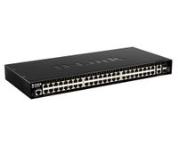 switch d-link l3 50 puertos 10g sfp apilable administracion web vlan negro 1u